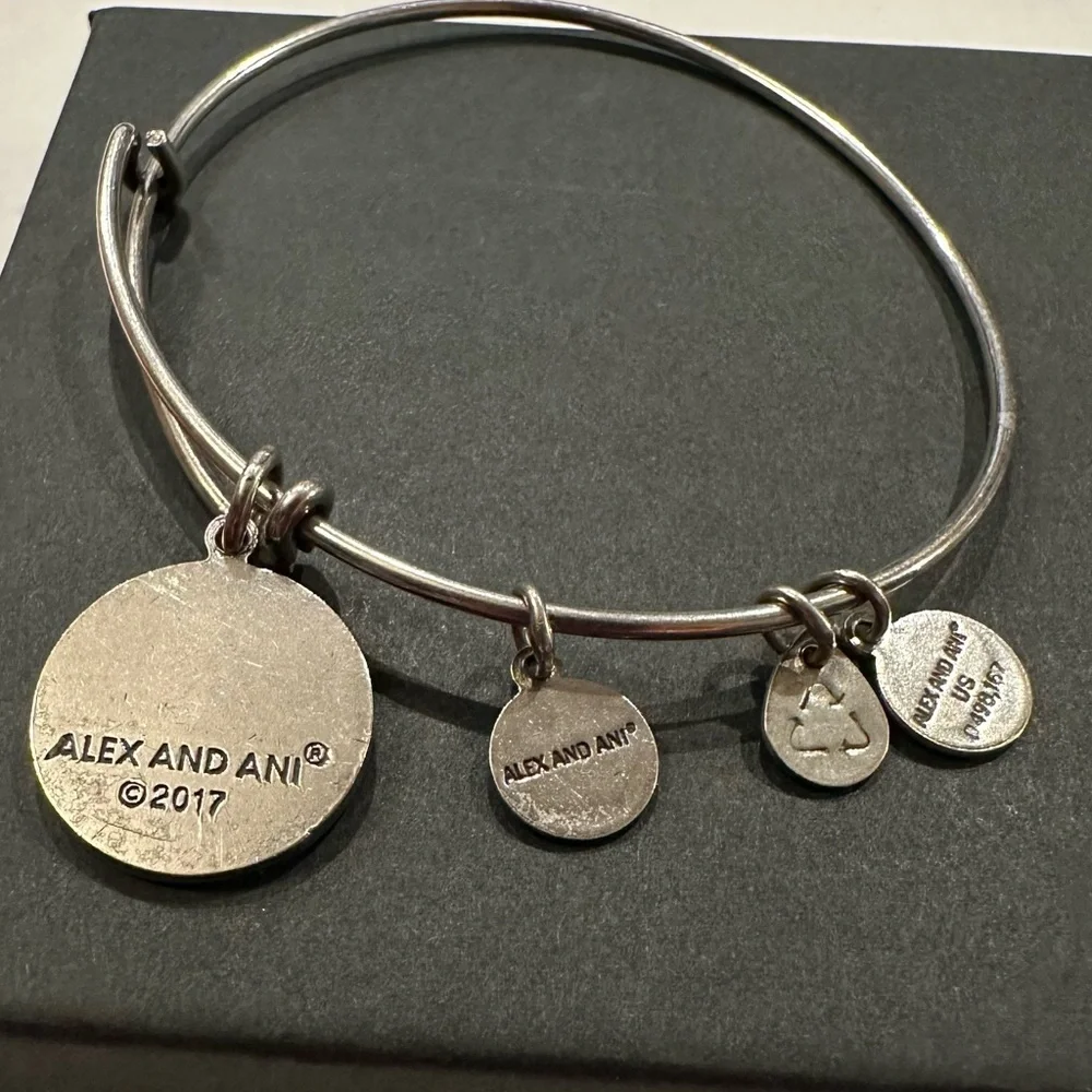 Alex and Ani “A” Charm Expandable Bracelet